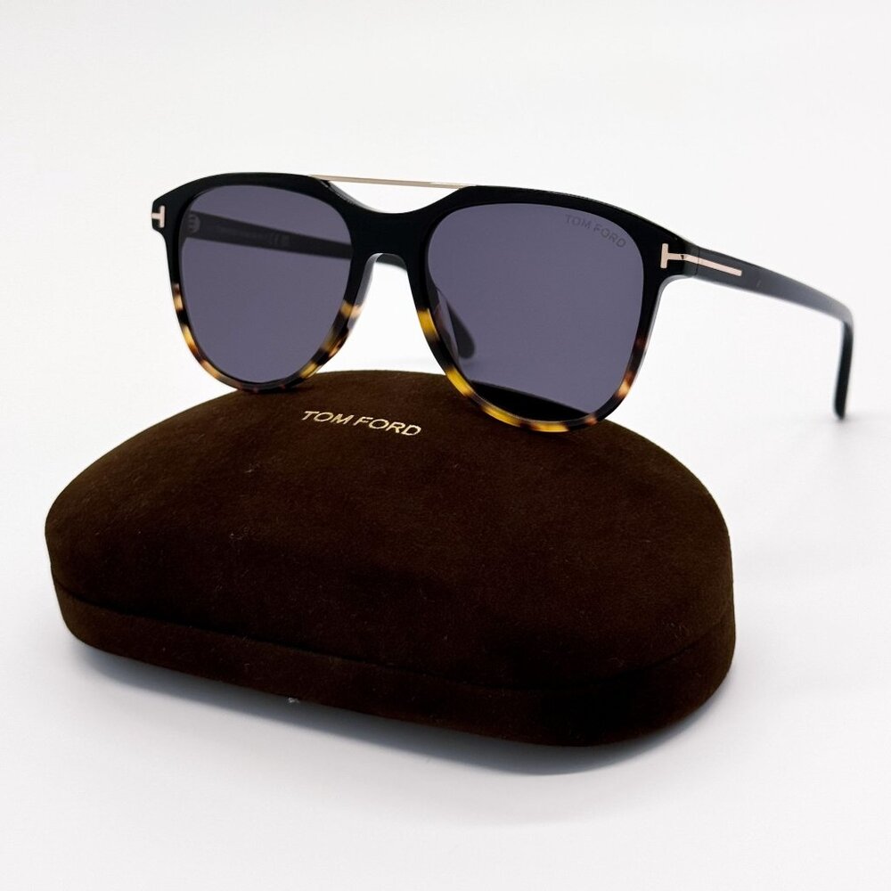 NEW TOM FORD SUNGLASSES DAMIAN-02 TF1098 05A BLACK UNISEX EYEWEAR FT1098/S 05A